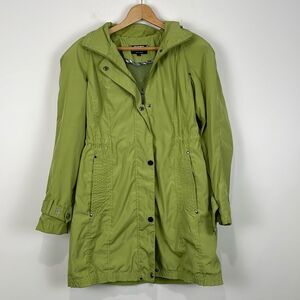 Johnston & Murphy Hip Length Rain Jacket Size XS (2/4) Green Hooded